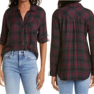 Rails Plaid Button-Down Shirt. Size S